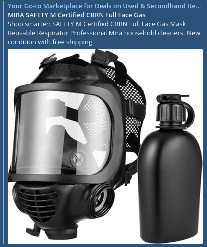 MIRA SAFETY M Certified CBRN Full Face Gas Mask Reusable Respirator Professional