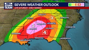 STORM ALERT DAY: Strong, long-track tornadoes (EF-2+), damaging winds, and large hail are all expected in Metro Atlanta TONIGHT (Saturday 3/15).