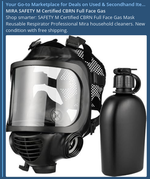 MIRA SAFETY M Certified CBRN Full Face Gas Mask Reusable Respirator Professional